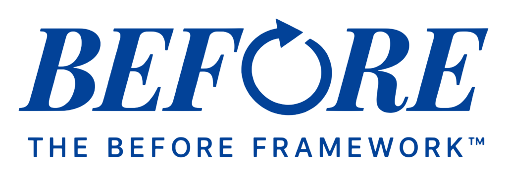 Before Framework logo featuring circular arrow
