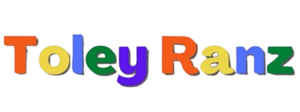 Colorful playful "Toley Ranz" logo